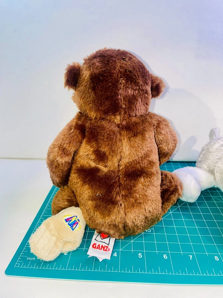 Ganz Webkinz Schnauzer Chimpanzee Plush Stuffed Animals Lot of 2 NO Code 8.5” - Image 4 of 4