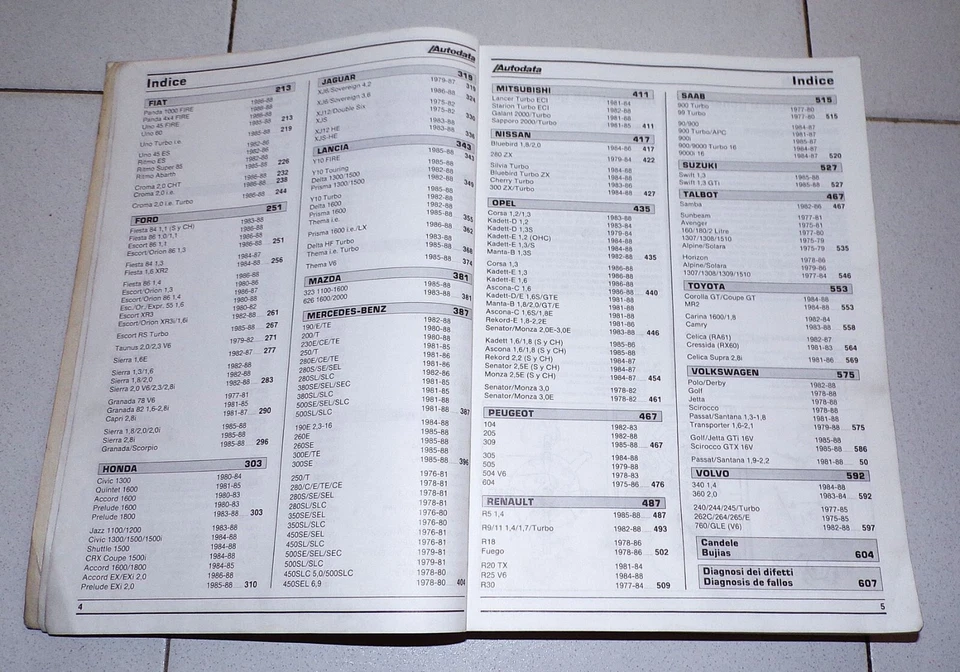 ACCENSIONI ELETTRONICHE Autodata 1988 BMW Fiat Lancia Ford Opel Volvo Mercedes - Immagine 3 di 3