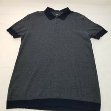 Rodd Gunn Men's Performance Polos Shirt Short Sleeves Gray/Blue Size L