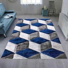 Modern Large Shaggy Rugs Living Room Bedroom Carpet Hallway Runner Rug Floor Mat