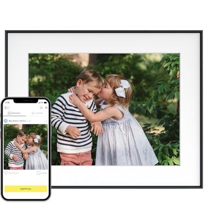 Aura 10.1" Digital Picture Frame - HD WiFi Smart Frame, Send Photos From Phone (Wirecutter's Top Pick)