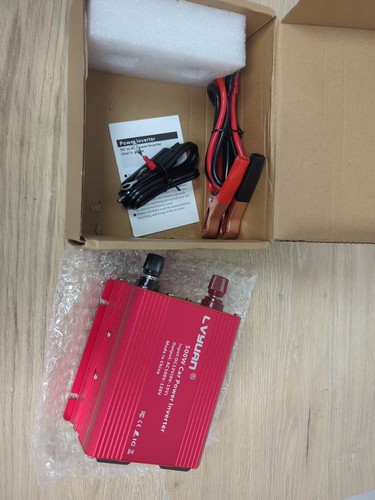 Auto 500W Wechselrichter Konverter 12V auf 110V 2USB 2AC Laden Telefon Laptop Rot - Bild 2 von 4