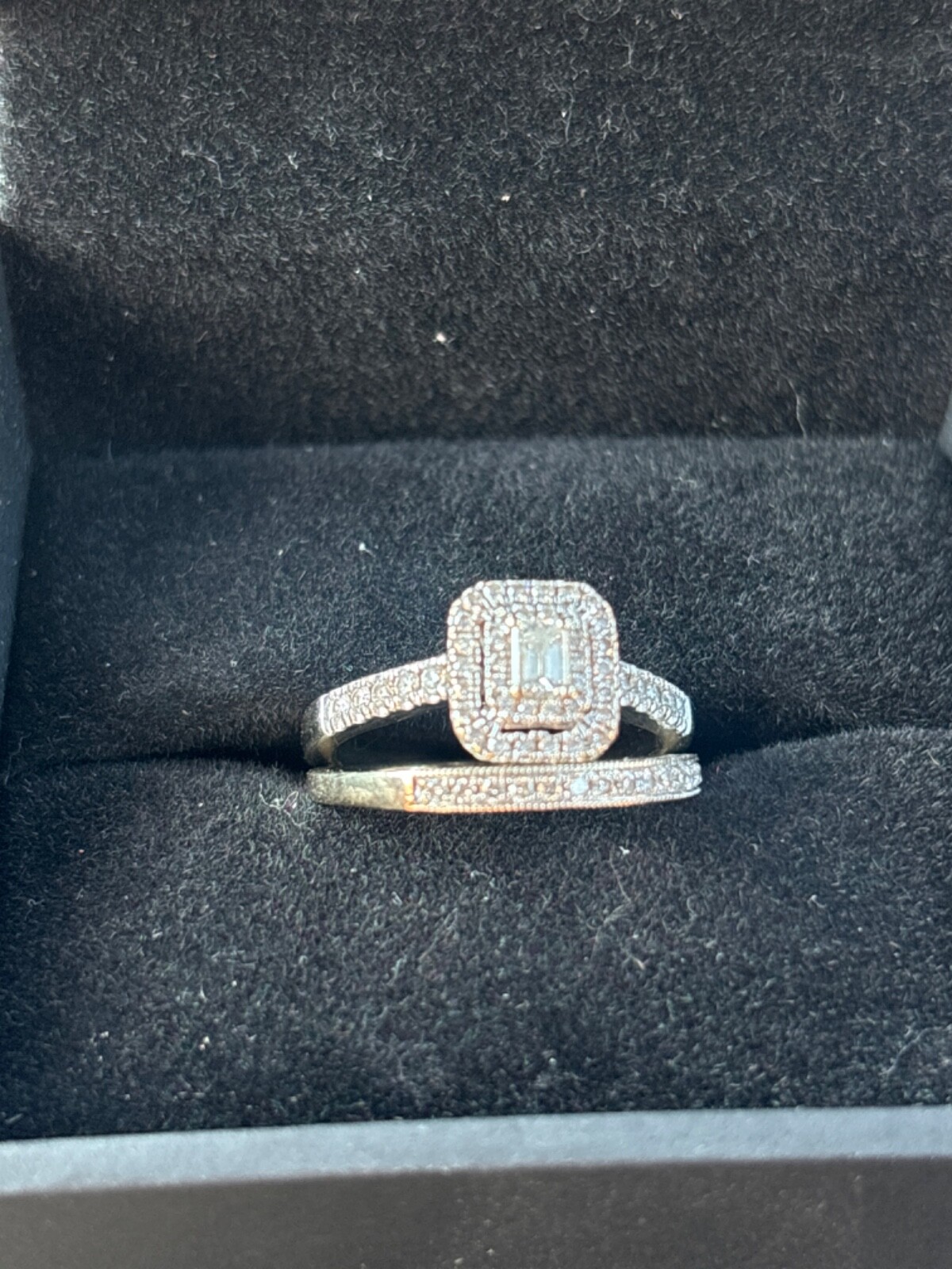 engagement ring and wedding band-image