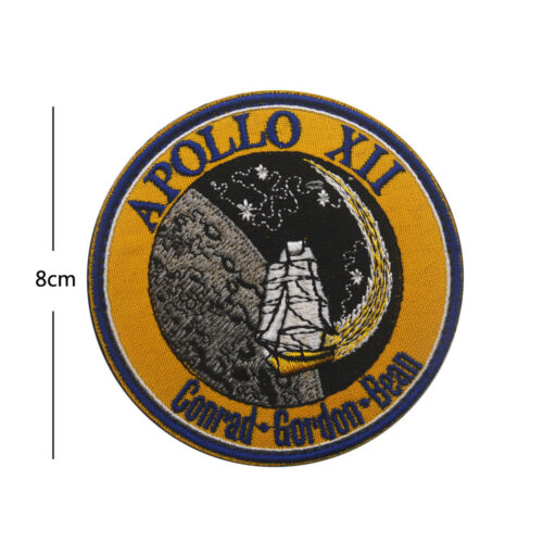 NASA Space Program Apollo XII (12) Hook Loop Patch Conrad Gordon Bean Back Badge - Picture 4 of 6