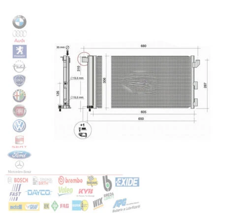 Condensadores de aire acondicionado Sin marca para coches