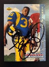 JEROME BETTIS 1993 UPPER DECK #20 SIGNED AUTOGRAPH ROOKIE CARD BUS PLAYER CERT