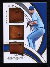 2022 Panini Immaculate Materials Trios Fielding Glove 11/25 Dane Dunning 1u6