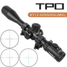 SniperKT 12-60X60 Mil Reticle Rifle Scope MIL 35mm Tube Side Parallax Adjustment