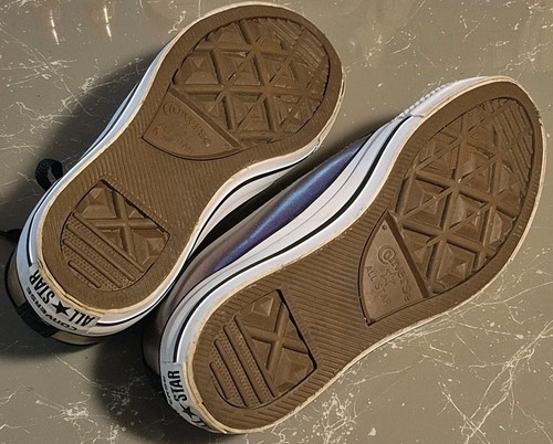 Converse All Star Low Top Iridescent Purple Blue Sneakers,Size Womens 7/Mens 6 - Picture 5 of 7