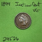 1894 Indian Head Cent / Penny 1c VG Very Good