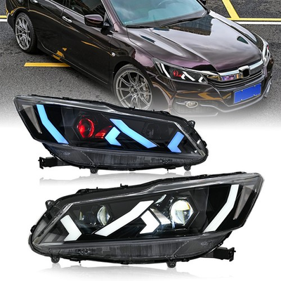 #ad Pair Red Devil Eye Projector LED Headlight For Honda Accord 2016 2017 Front Lamp $549.00