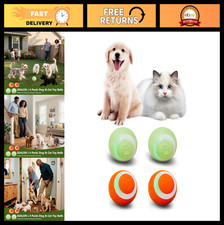Interactive Electric Dog  Cat Toy Balls 4 Pack - Indoor Play for Cats  Dogs,