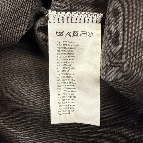 Eton Hemd Herren Large 16,5 schwarz modern gestreift Knopfleiste Kleid Fehler neu ohne Etikett - Bild 6 von 9