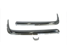 2 Teiliges vorderes Chrom Stoßstangen Blenden Schalen Set für Mercedes SL R107