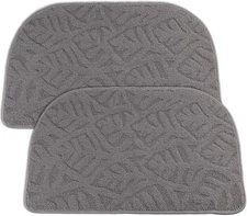 DEAYOU 2 Pack Indoor Doormat Front Door Mat, Low-Profile Gray Outdoor Grey 
