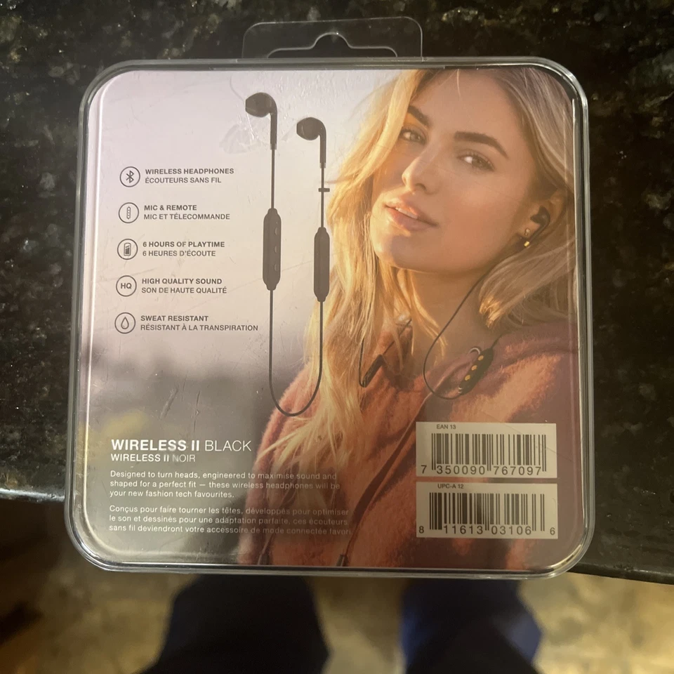 Auriculares con cable Happy Plugs II negros Foto 2 de 2