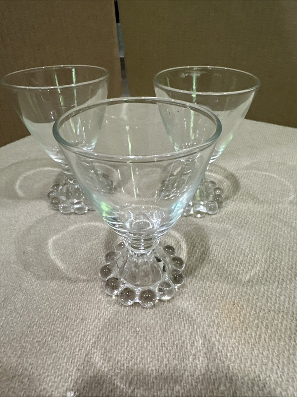Beaded Glass Bass Aperitif Or Sorbet Glass, Beautiful Pieces 
