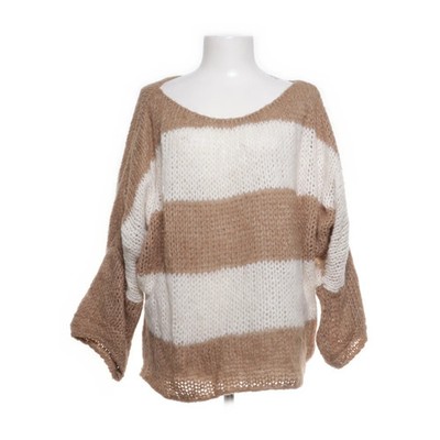 Sassy Classy, Strickpullover, Größe: ONE SIZE, Beige/Weiß #cjq
