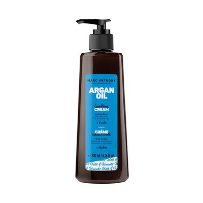 Argan Oil Smoothing Cream with Keratin - Lightweight Hair Styler for Lasting ...