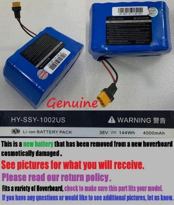 Li-ion BATTERY PACK   36V  HY-SSY-1002US  4000mAh  144Wh