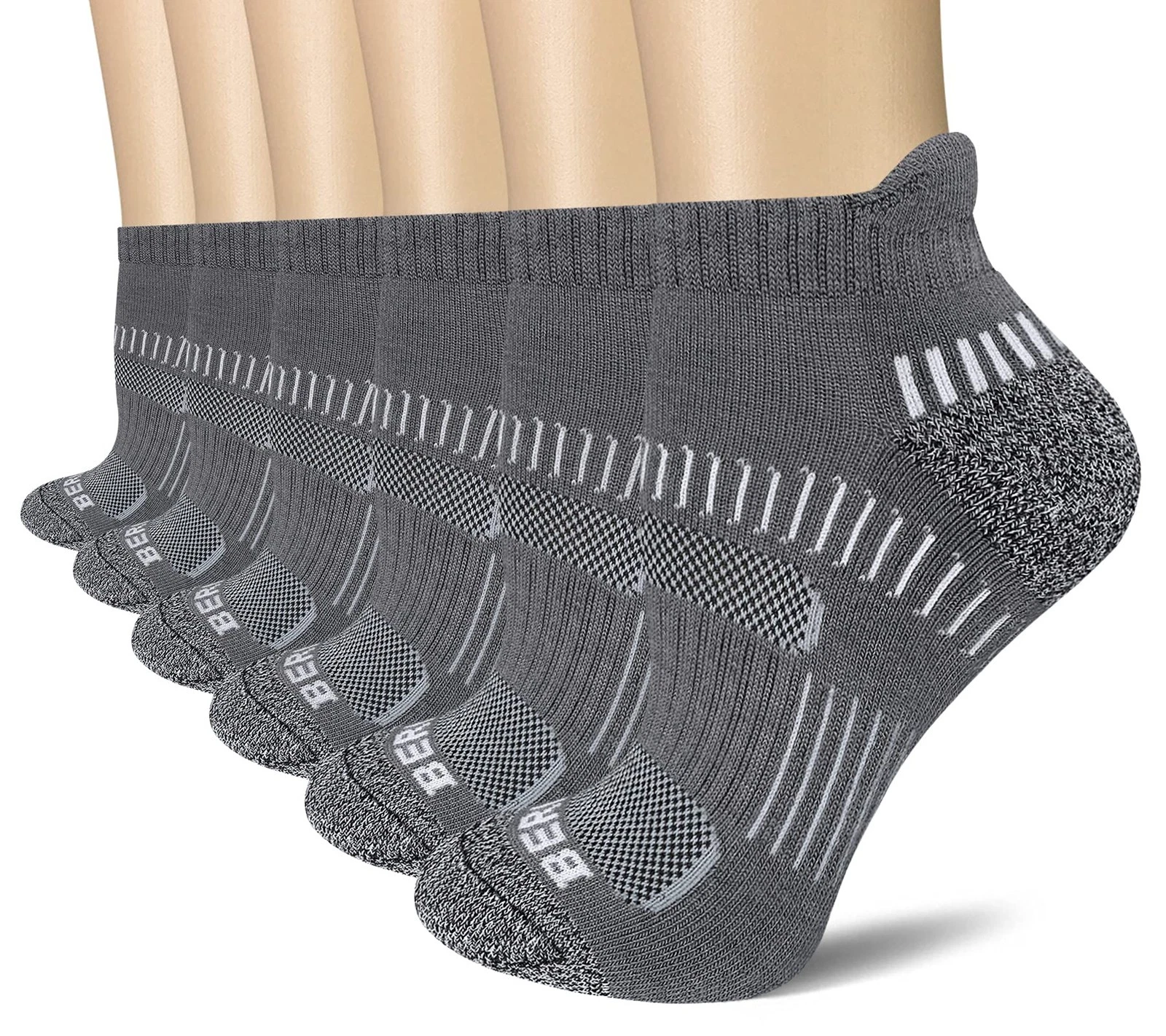6 Pairs Womens Cushioned Athletic Ankle Running Sports Fitness Sox Socks