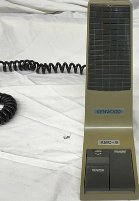 Kenwood KMC-9 Desktop Microphone RJ-11 Monitor Transmit Lock Stand
