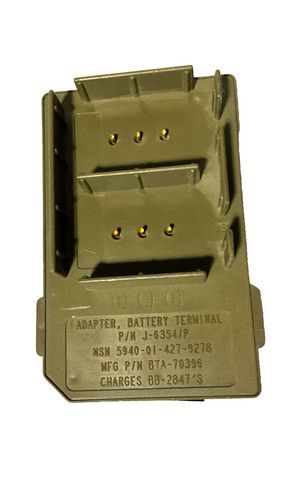 BATTERY ADAPTER TERMINAL J-6354/P, BREN-TRONICS, BTA-70747 NSN 5940-01-427-9278