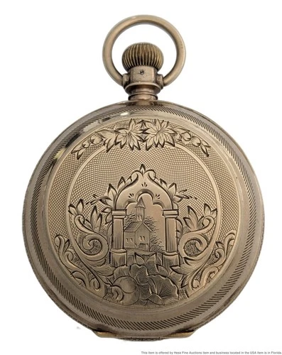 Approx 8K Gold Working Massive Waltham Antique Mens 18s Hunter Case Pocket Watch