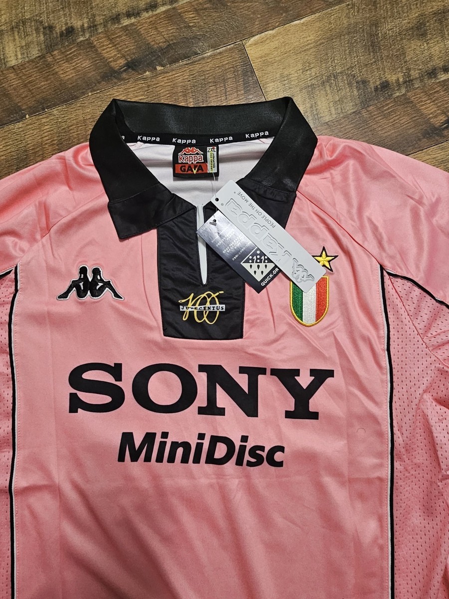 Juventus 1997/98 Del Piero #10 Kappa Pink Soccer Futbol Jersey