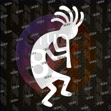 Kokopelli Southwestern Vinyl Decal – Native American Inspired Car Window Sticker