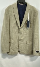NWT Tommy Hilfiger Men's Tan Stretch Performance Sport Coat Blazer Jacket 46R