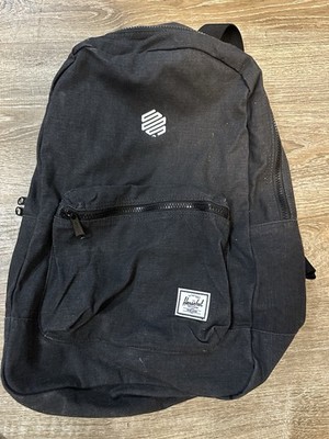 Herschel Daypack Backpack Unisex One Size Washed Black Casuals Shoulder Straps!!