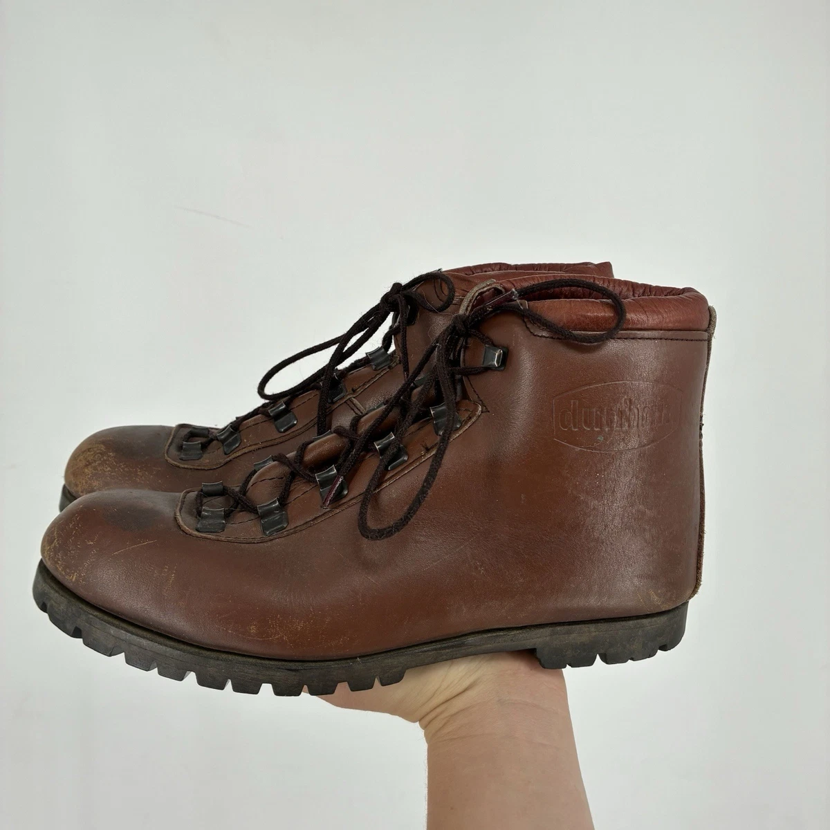 Dunham vintage steel shank boots size 9 Dunham Leather Upper Low (1-1.9 in) Heel Height Boots for  main image 2