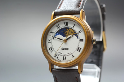 Vintage 1991 [Exc+5] Seiko Alba V535-6B10 Moon Phase Roman Ozeki Unisex Watch