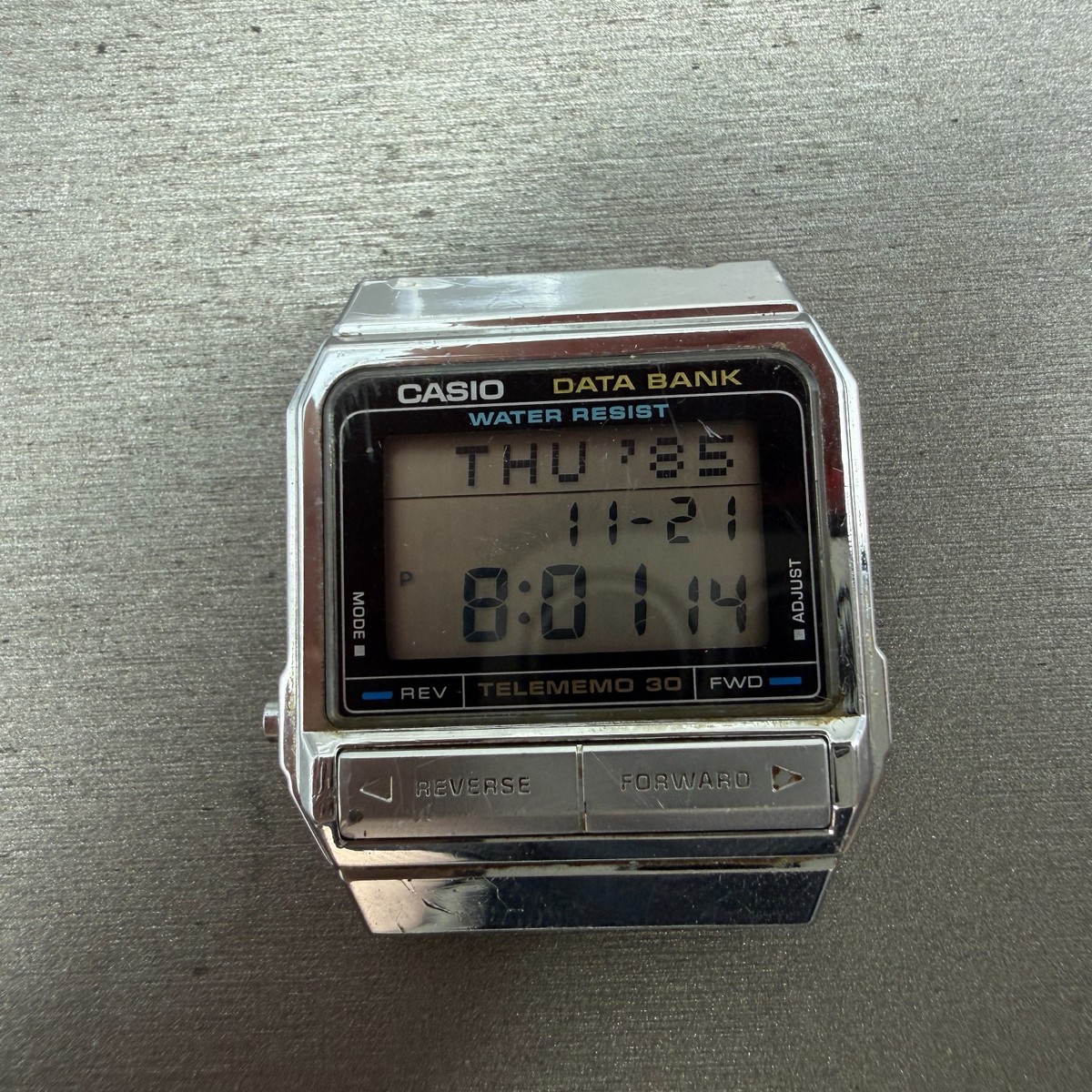 CASIO DATA BANK DB-310 Gold Watch Battery Changed 2026 for sale