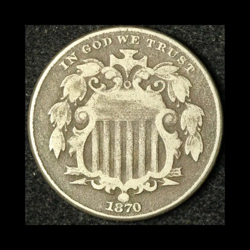 1870-P Shield Nickel — photo from another recent sale