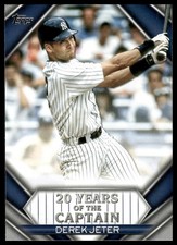 2020 Topps Update #YOC-99 Derek Jeter 20 Years of The Captain Yankees NM+