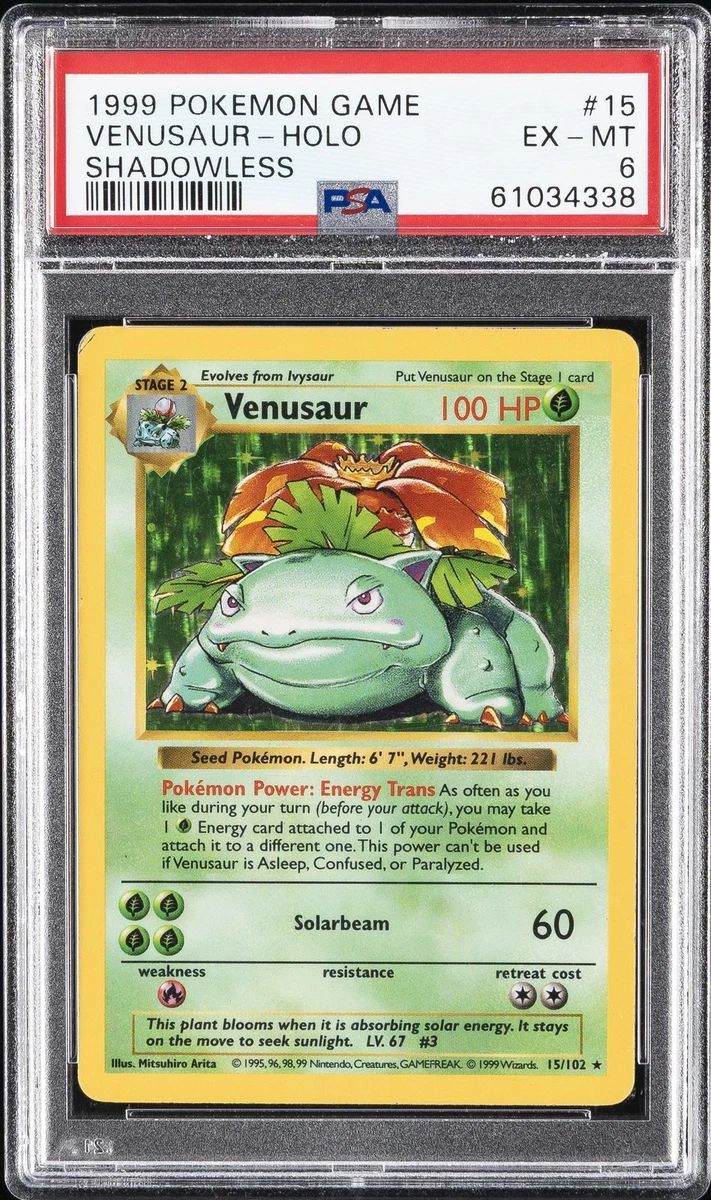 Preços baixos em Venusaur Pokémon TCG Holo Conjunto Base Rara
