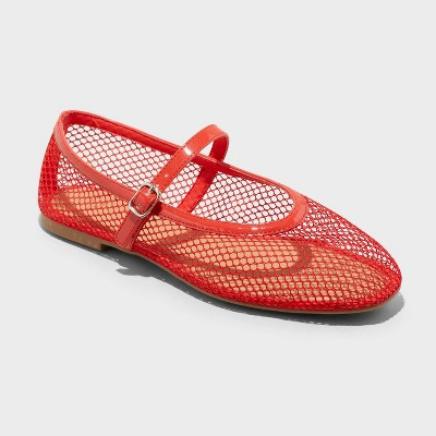 Women's Issa Mesh Mary Jane Ballet Flats with Memory Foam Insole -