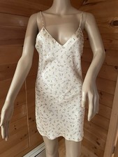 Victoria's Secret Gold Cream 100 Silk Nightgown Size Small