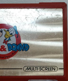 Nintendo Game & Watch Mickey & Donald Console Red Tested Used 1980 Japan Retro