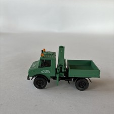 🚗 Modellauto H0 1:87 LKW Roco 1544 Mercedes Unimog U 1300  mit Kran Schwarzbau