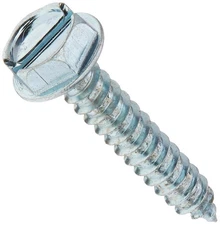 Hex Washer Head Slotted Sheet Metal Screw 10 x 1 Inch 50 Pack Fastener