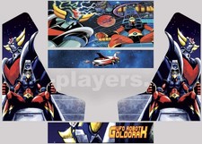 Stickers bartop Goldorak Modele 3 Autocollant borne d'arcade