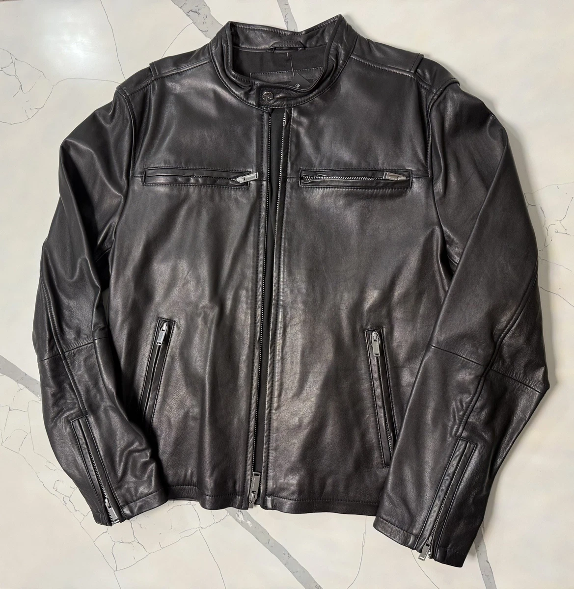 Karl Lagerfeld Coats, Jackets & Vests Leather Outer Shell for Men