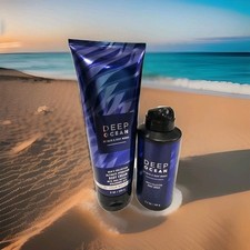 Bath And Body Works Men's Collection Deep Ocean Body Cream And Body Spray Set