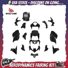 WOLFLINE Fairing Kit For Kawasaki Z900 SE 2020-2024 ABS Bodywork Plastic Black
