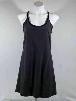 Addison Bay Everyday Dress Small Black Athleisure Tennis Minimalist Chic