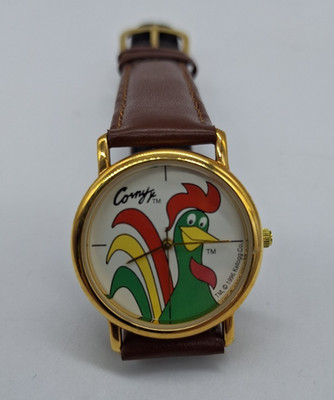 1996 Kellogg's Corn Flakes  Corny  The Rooster Gold Tone Watch Never Worn