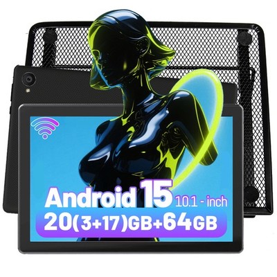Android 15 20(3+17)GB RAM 64 ROM Tablet IPS LCD Widevine L1 WIFI BT with Stand